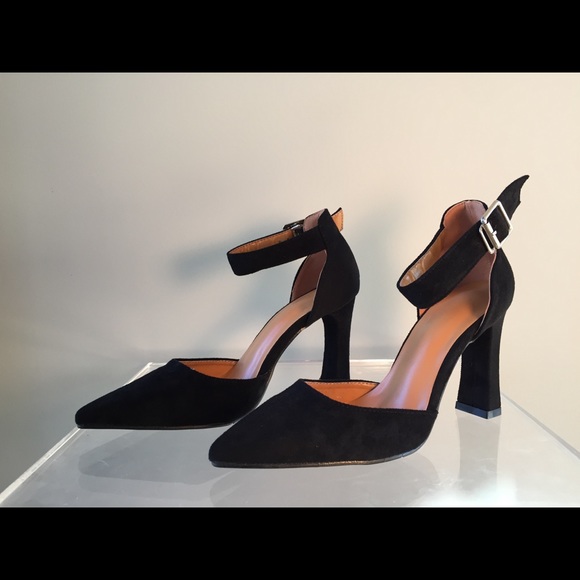 Black Suede Heels - Picture 2 of 14